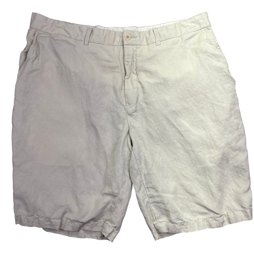 Polo Ralph Lauren Preston Fit Chino Shorts Khaki Beige Casual Mens Size 36"